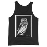 Two Owls by Julie de Graag Unisex Tank Top - Black - Pulp & Stitch