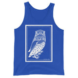 Two Owls by Julie de Graag Unisex Tank Top - True Royal - Pulp & Stitch