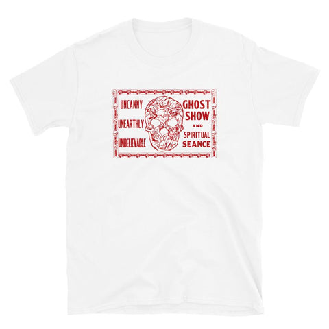 Uncanny Human Skull Unisex T-Shirt - White - Pulp & Stitch