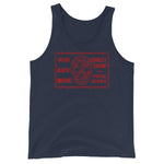 Uncanny Human Skull Unisex Tank Top - Navy - Pulp & Stitch