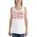 Uncanny Human Skull Unisex Tank Top - White - Pulp & Stitch