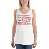 Uncanny Human Skull Unisex Tank Top - White - Pulp & Stitch