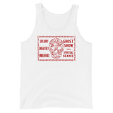 Uncanny Human Skull Unisex Tank Top - White - Pulp & Stitch