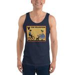 V is for Velocipede Unisex Tank Top - Navy - Pulp & Stitch