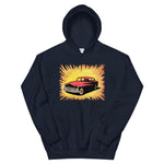 Vintage Comic Car Unisex Hoodie - Navy - Pulp & Stitch