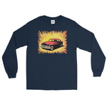 Vintage Comic Car Unisex Long Sleeve Shirt - Navy - Pulp & Stitch