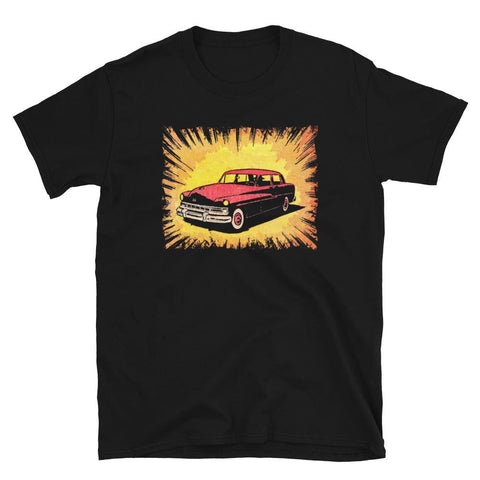 Vintage Comic Car Unisex T-Shirt - Black - Pulp & Stitch