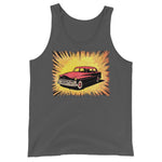 Vintage Comic Car Unisex Tank Top - Asphalt - Pulp & Stitch