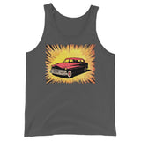 Vintage Comic Car Unisex Tank Top - Asphalt - Pulp & Stitch