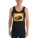 Vintage Comic Car Unisex Tank Top - Black - Pulp & Stitch