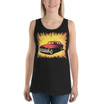 Vintage Comic Car Unisex Tank Top - Black - Pulp & Stitch