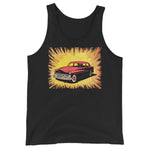 Vintage Comic Car Unisex Tank Top - Black - Pulp & Stitch