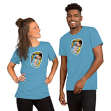 Vintage Comic Head Unisex T-Shirt - Ocean Blue - Pulp & Stitch