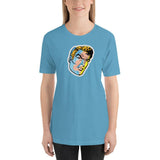 Vintage Comic Head Unisex T-Shirt - Ocean Blue - Pulp & Stitch