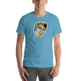 Vintage Comic Head Unisex T-Shirt - Ocean Blue - Pulp & Stitch