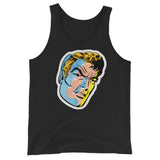 Vintage Comic Head Unisex Tank Top - Black - Pulp & Stitch