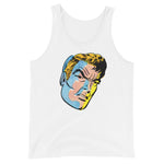 Vintage Comic Head Unisex Tank Top - White - Pulp & Stitch