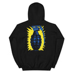 Vintage Grenade Unisex Hoodie - Black - Pulp & Stitch