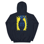 Vintage Grenade Unisex Hoodie - Navy - Pulp & Stitch