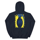 Vintage Grenade Unisex Hoodie - Navy - Pulp & Stitch