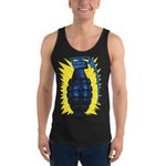 Vintage Grenade Unisex Tank Top - Black - Pulp & Stitch