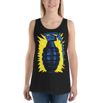 Vintage Grenade Unisex Tank Top - Black - Pulp & Stitch