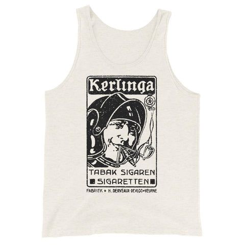 Vintage Kerlinga Knight Unisex Tank Top - Oatmeal Triblend - Pulp & Stitch