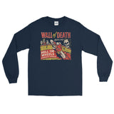 Wall of Death Unisex Long Sleeve Shirt - Navy - Pulp & Stitch