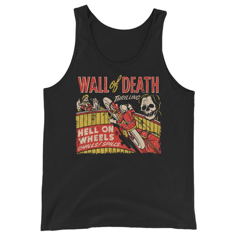 Wall of Death Unisex Tank Top - Black - Pulp & Stitch