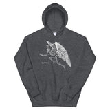 Winged Skeleton Unisex Hoodie - Dark Heather - Pulp & Stitch