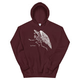 Winged Skeleton Unisex Hoodie - Maroon - Pulp & Stitch