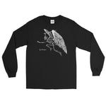 Winged Skeleton Unisex Long Sleeve Shirt - Black - Pulp & Stitch