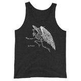 Winged Skeleton Unisex Tank Top - Charcoal-black Triblend - Pulp & Stitch