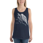 Winged Skeleton Unisex Tank Top - Navy - Pulp & Stitch