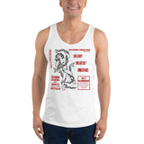 Zenda the Snake Charmer Unisex Tank Top - White - Pulp & Stitch