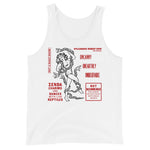 Zenda the Snake Charmer Unisex Tank Top - White - Pulp & Stitch